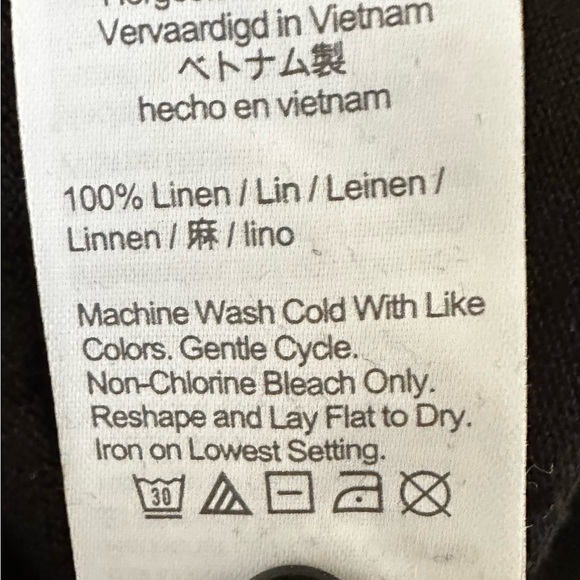 J.Crew 100% Linen Jersey Knit Midi Tank Dress ⚫️ Black Size Large - Picture 3 of 6